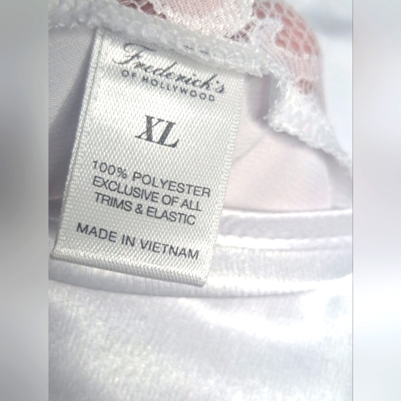 Frederick of Hollywood Gracie White Lingerie Size XL #New - Picture 4 of 8